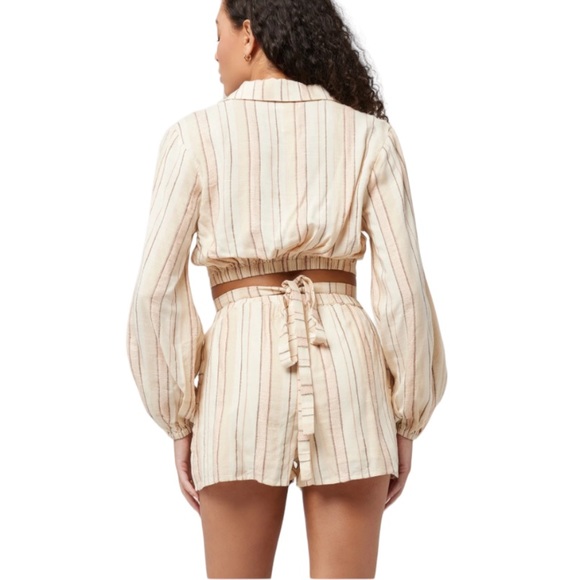 L*Space Play it Cool Crop Top and Drawstring Short Set New with tags W-578 Sz S - Picture 2 of 16